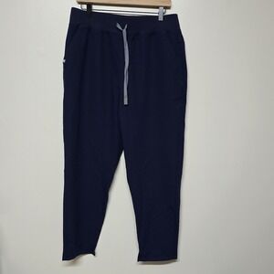 Figs Womens Alva Navy Blue Tapered Scrub‎ Pants Sz Large NWT